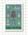 a "grave" birthday card