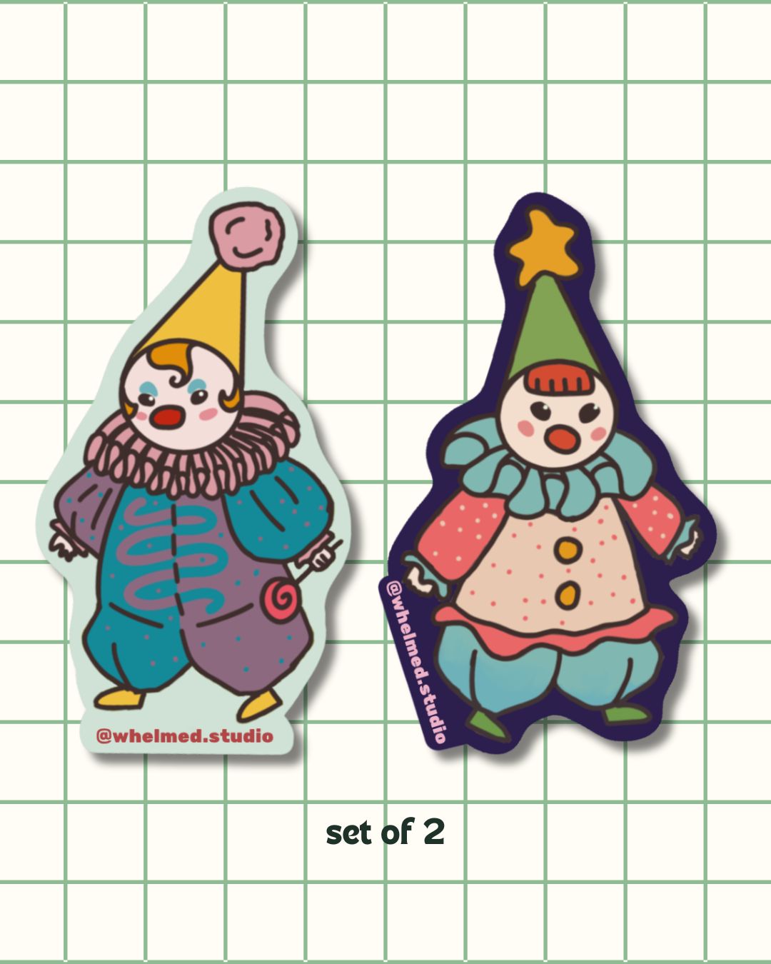 los payasitos sticker set
