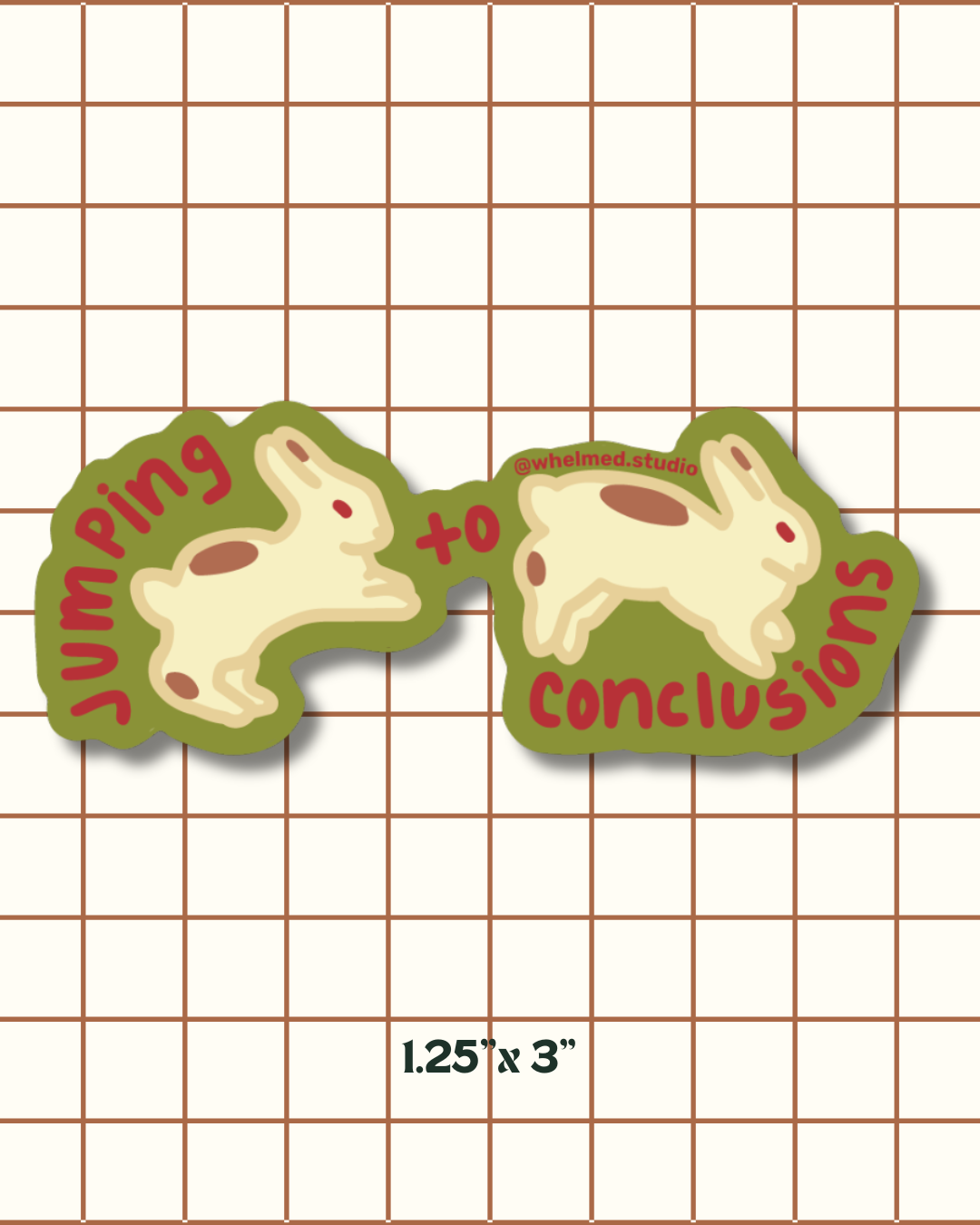jumping to conclusions sticker